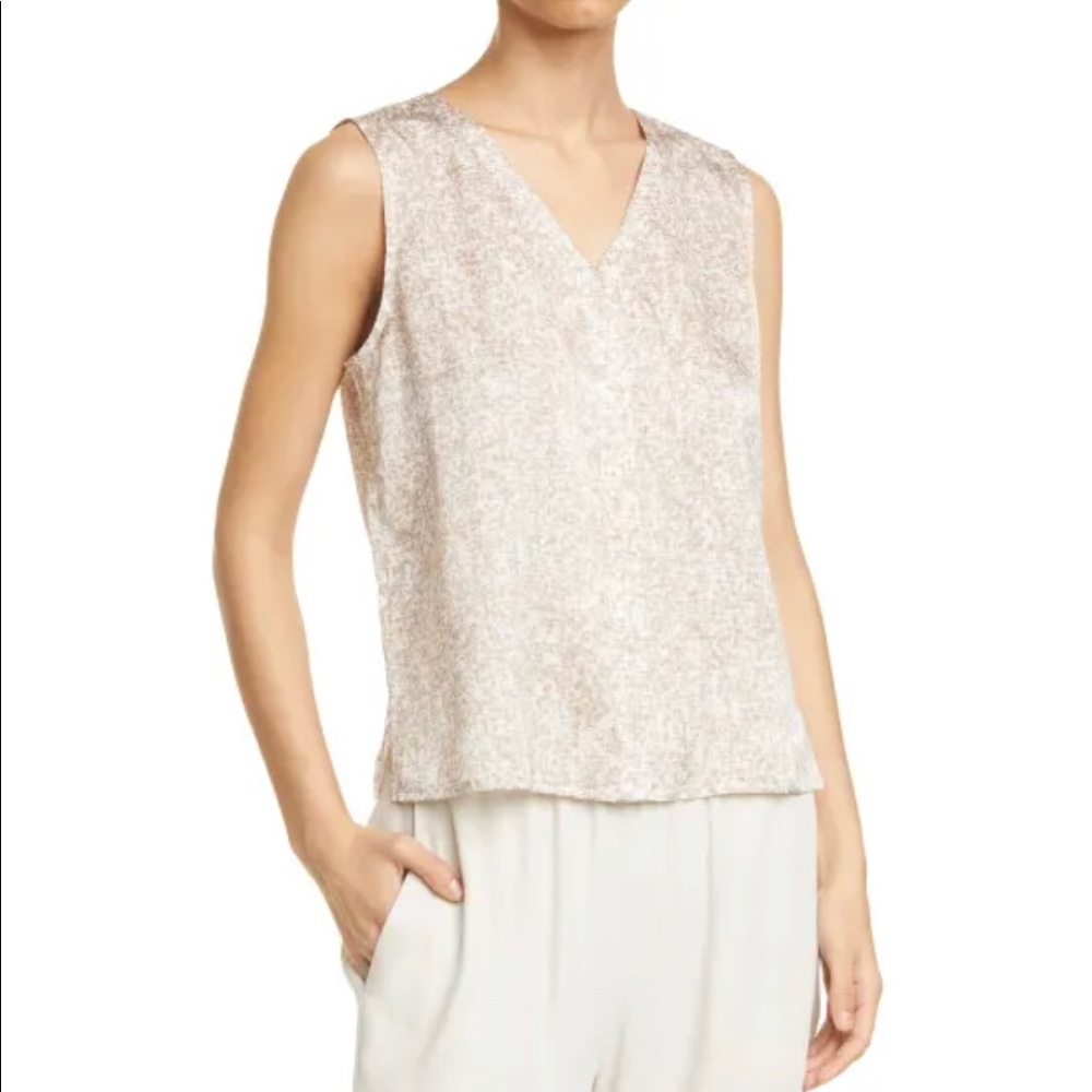 Eileen Fisher Silk & Organic Cotton Sleeveless Top